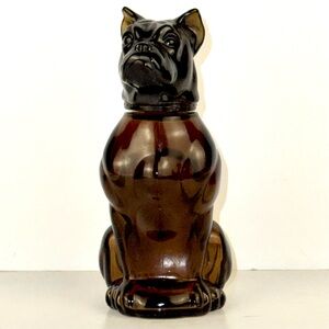 Vintage AVON Brown Boxer Empty Aftershave Bottle